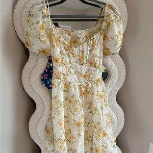 Floral Puff Sleeve Dress